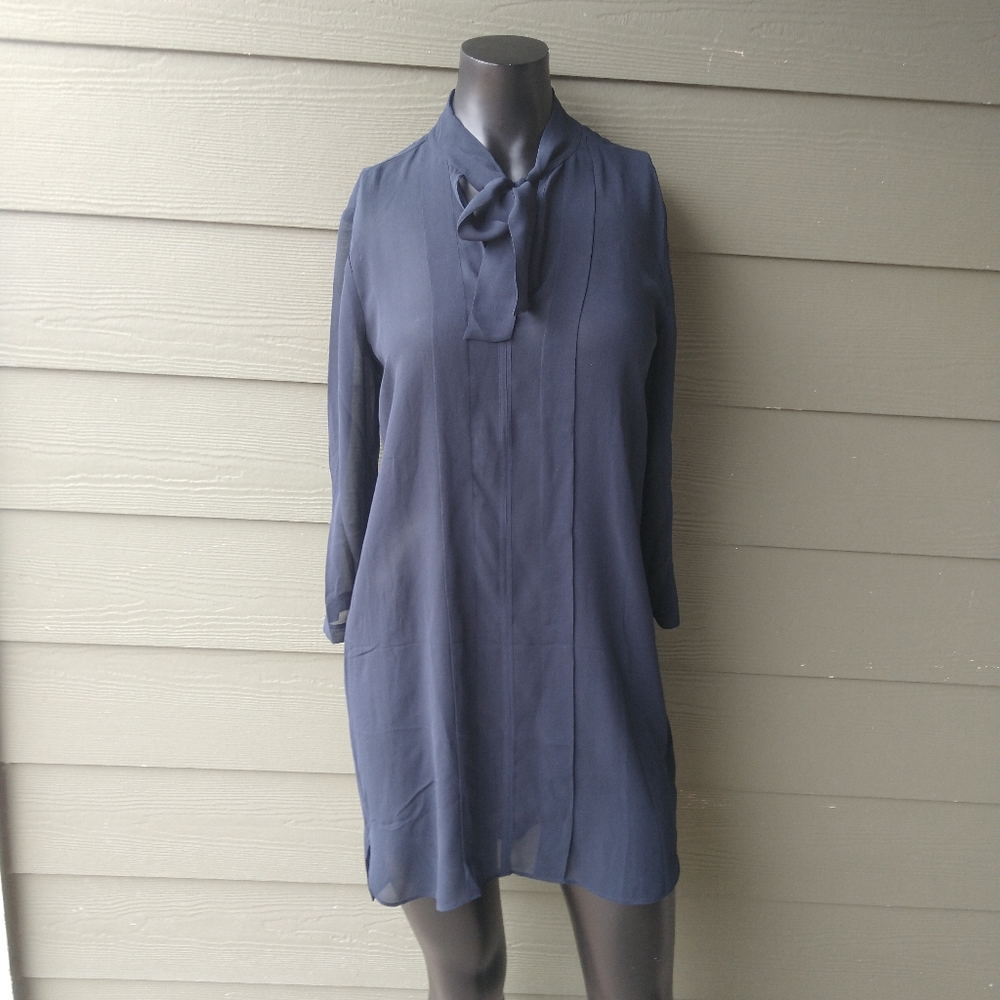 Club Monaco Sheer Silk Dress